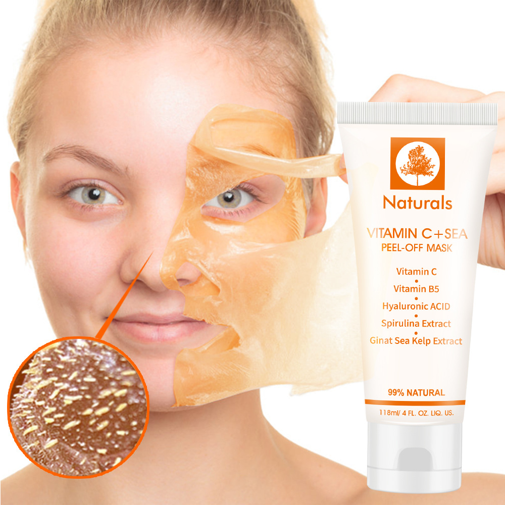 Cross-Border Cibee 118ml VC Tearing Mask Seaweed Essence Soft Moisture Replenishment Tearing Mask Wholesale