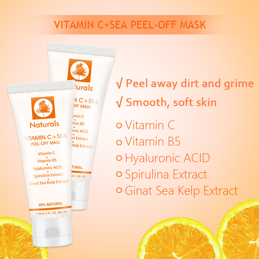 Cross-Border Cibee 118ml VC Tearing Mask Seaweed Essence Soft Moisture Replenishment Tearing Mask Wholesale