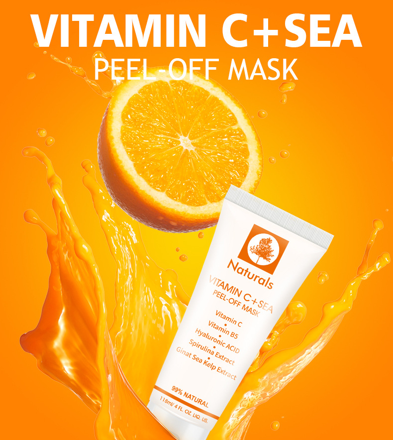 Cross-Border Cibee 118ml VC Tearing Mask Seaweed Essence Soft Moisture Replenishment Tearing Mask Wholesale