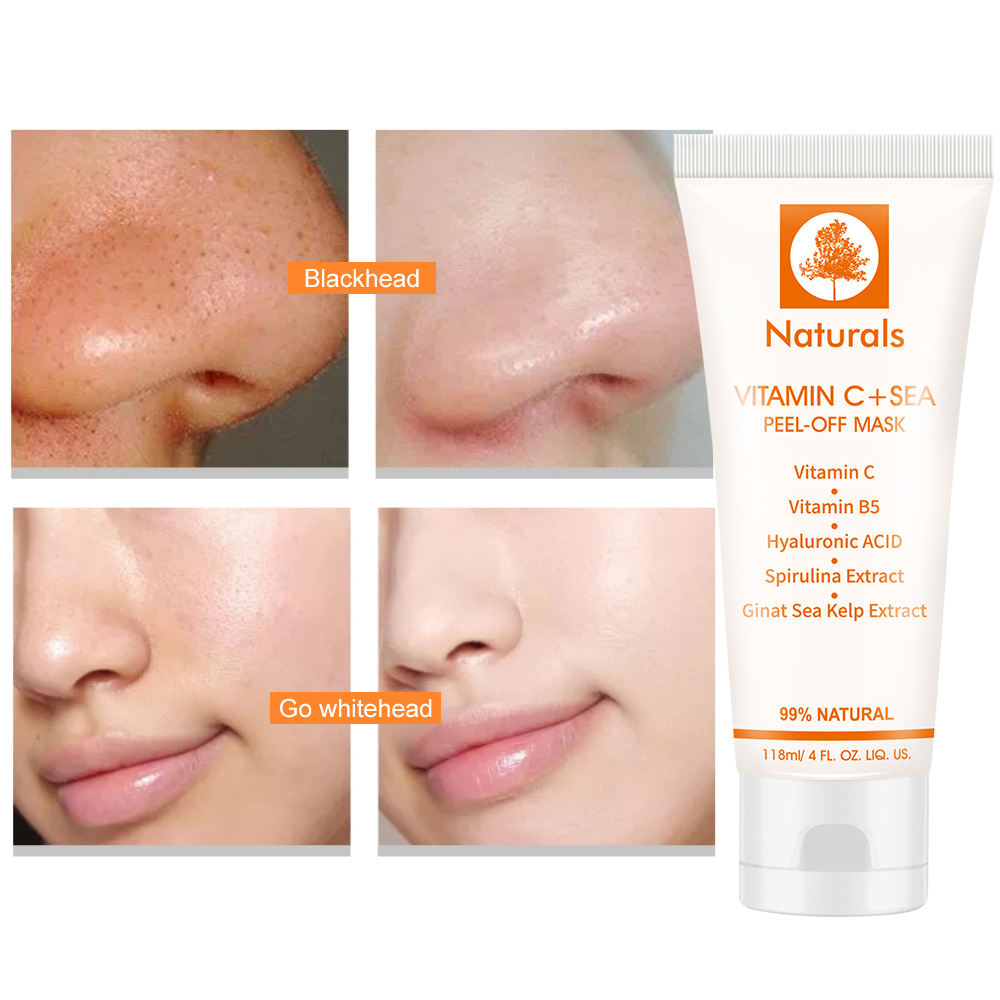 Cross-Border Cibee 118ml VC Tearing Mask Seaweed Essence Soft Moisture Replenishment Tearing Mask Wholesale