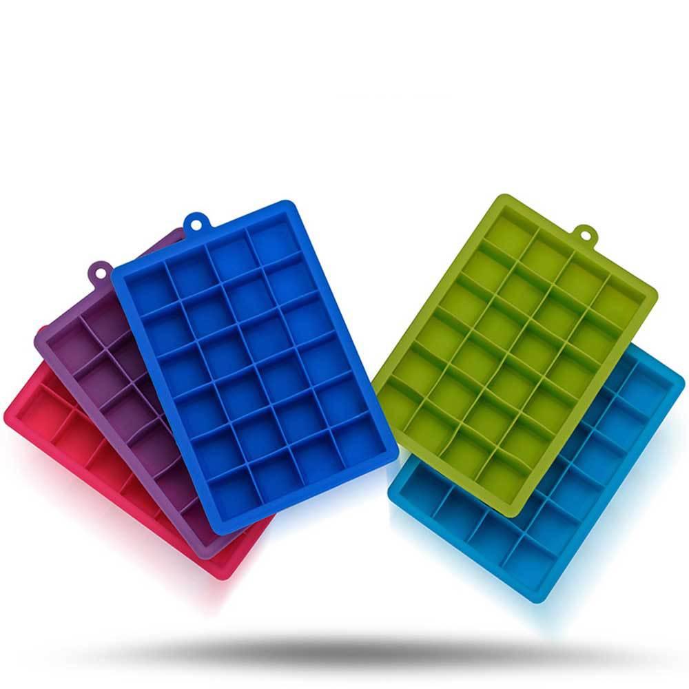 24 Lianzheng Square Silicone Ice Cube Mold Three-Dimensional Ice Cube Cake Baking Chocolate Mold