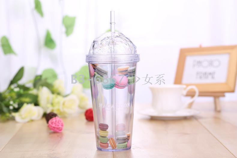 Diamond covered double cup chocolate cup ice cream cup.