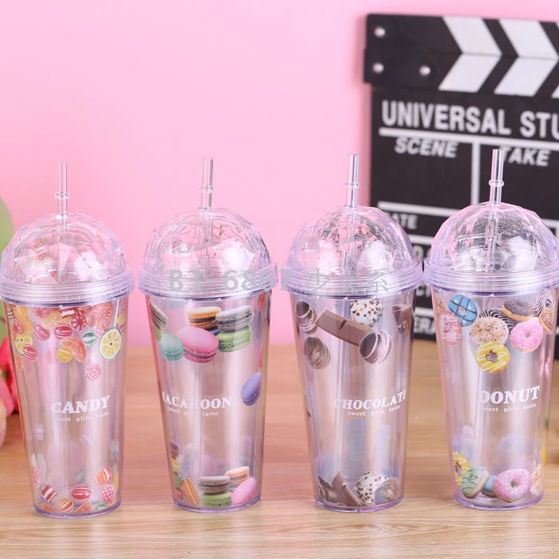 Diamond covered double cup chocolate cup ice cream cup.