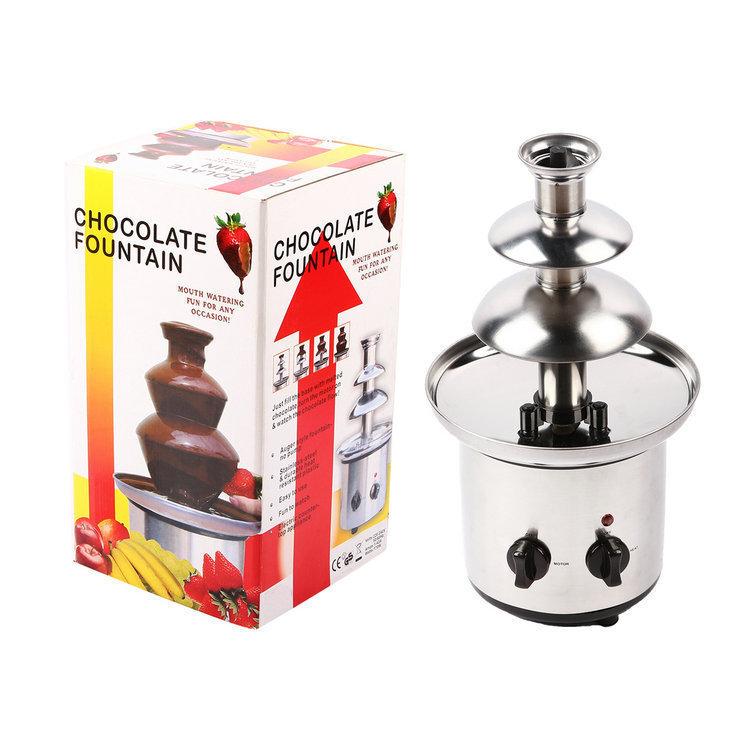 Three Or Four Layers Chocolate Fountain Machine Automatic Melting Tower Waterfall Hot Pot Plasma Thawing Machine