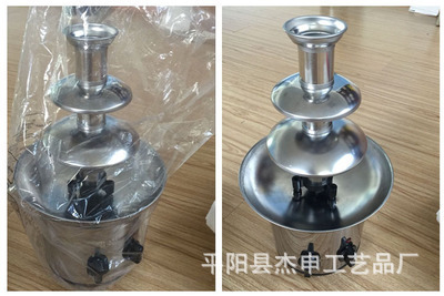 Three Or Four Layers Chocolate Fountain Machine Automatic Melting Tower Waterfall Hot Pot Plasma Thawing Machine