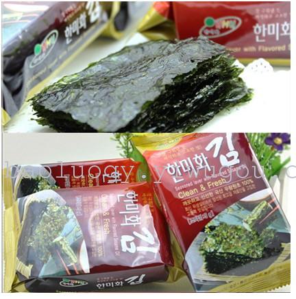 South Korea imported food, how to eat seaweed Han 美禾 Triple Pack of red 5 grams