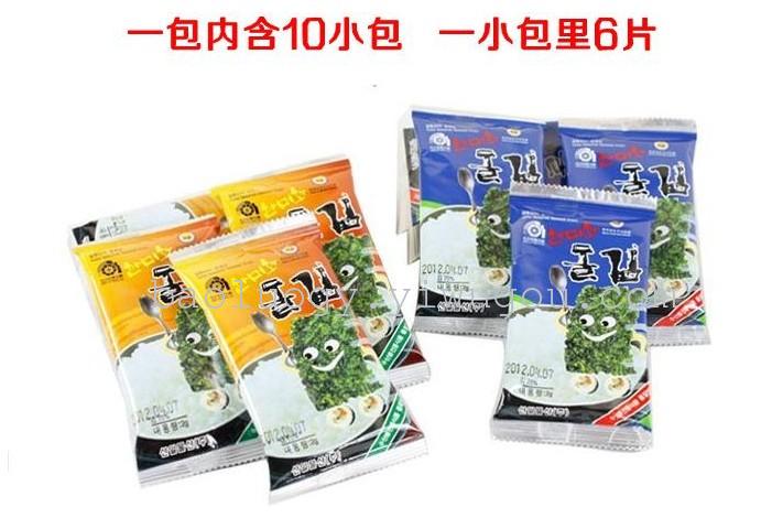 South Korea imported snacks, Han 美禾 olive oil, seaweed (blue), (color)