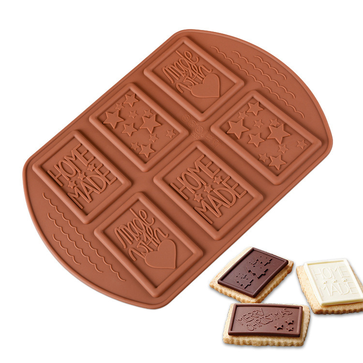 Silicone Chocolate Mold Amazon Porous Cookie Cutter Heart-Shaped Letters Multiple Patterns Creative Baking Tools