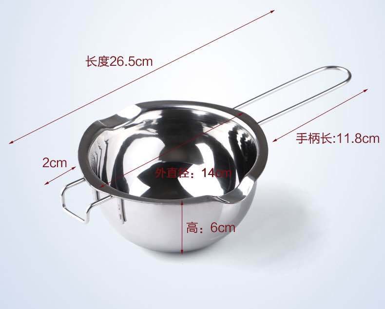Stainless Steel Melting Pot Thickened WaterProof Heating Butter Cheese Chocolate Melting Bowl Baking Utensils Heating