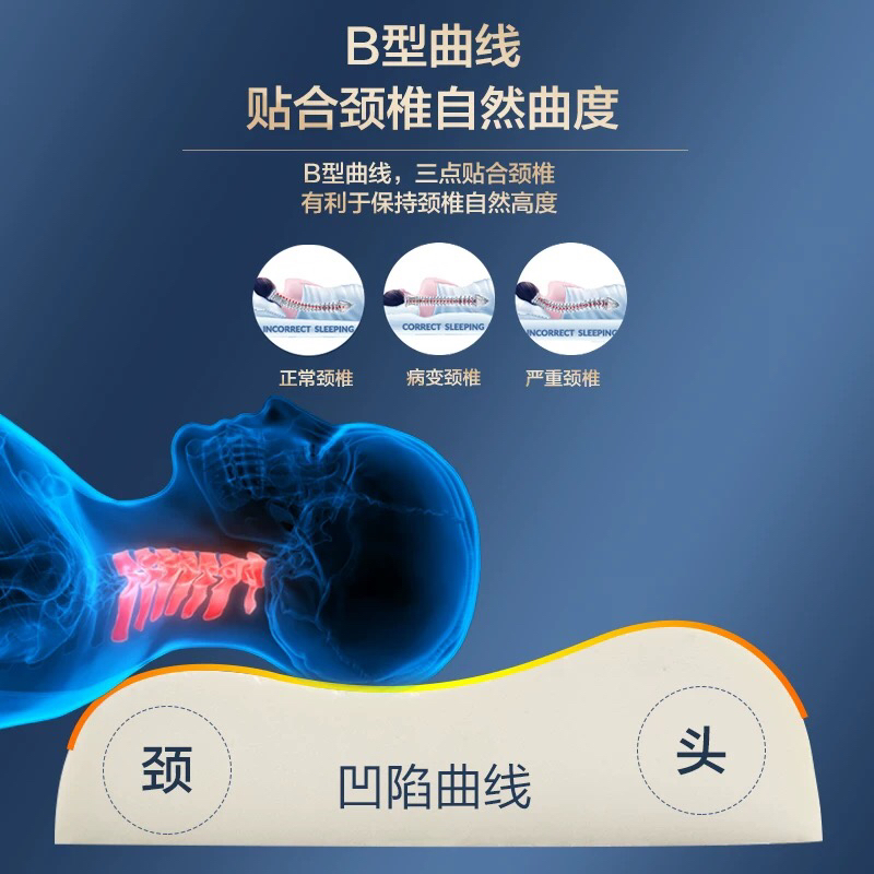 Latex Pillow Thailand Imported Cervical Pillow Single Household Rubber Double Pillow Natural Pillow