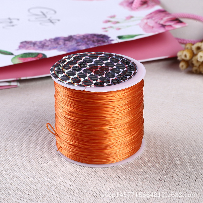 60 meters imported flat crystal thread Buddha bead bead thread diy hand knitting bracelet string string 60 meters imported flat crystal thread Buddha bead bead thread diy hand knitting bracelet string string
