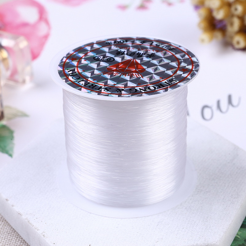 60 meters imported flat crystal thread Buddha bead bead thread diy hand knitting bracelet string string 60 meters imported flat crystal thread Buddha bead bead thread diy hand knitting bracelet string string