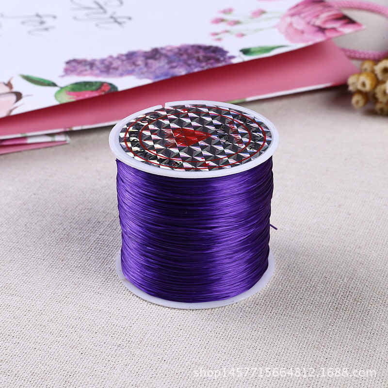60 meters imported flat crystal thread Buddha bead bead thread diy hand knitting bracelet string string 60 meters imported flat crystal thread Buddha bead bead thread diy hand knitting bracelet string string
