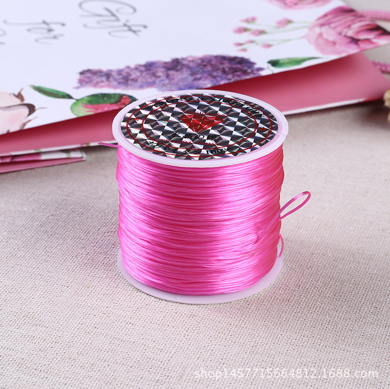 60 meters imported flat crystal thread Buddha bead bead thread diy hand knitting bracelet string string 60 meters imported flat crystal thread Buddha bead bead thread diy hand knitting bracelet string string