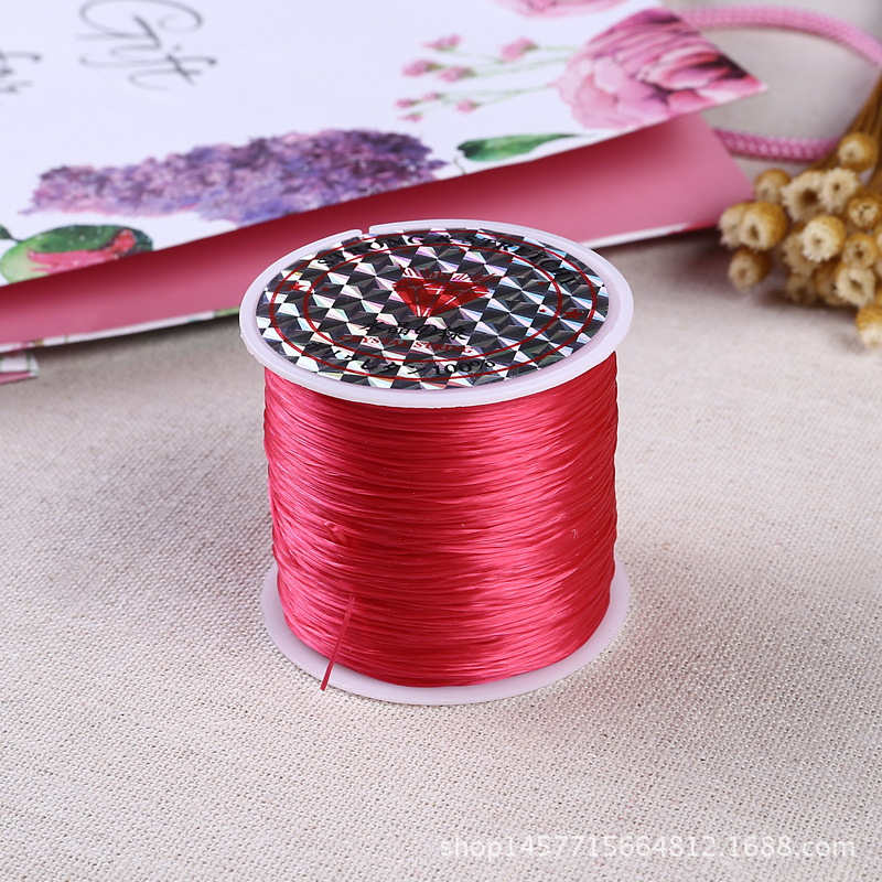 60 meters imported flat crystal thread Buddha bead bead thread diy hand knitting bracelet string string 60 meters imported flat crystal thread Buddha bead bead thread diy hand knitting bracelet string string
