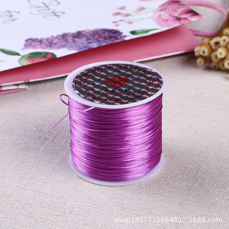 60 meters imported flat crystal thread Buddha bead bead thread diy hand knitting bracelet string string 60 meters imported flat crystal thread Buddha bead bead thread diy hand knitting bracelet string string