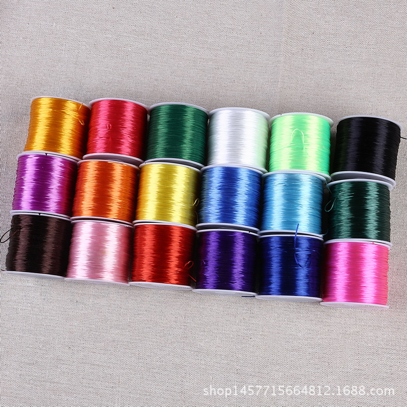 60 meters imported flat crystal thread Buddha bead bead thread diy hand knitting bracelet string string 60 meters imported flat crystal thread Buddha bead bead thread diy hand knitting bracelet string string