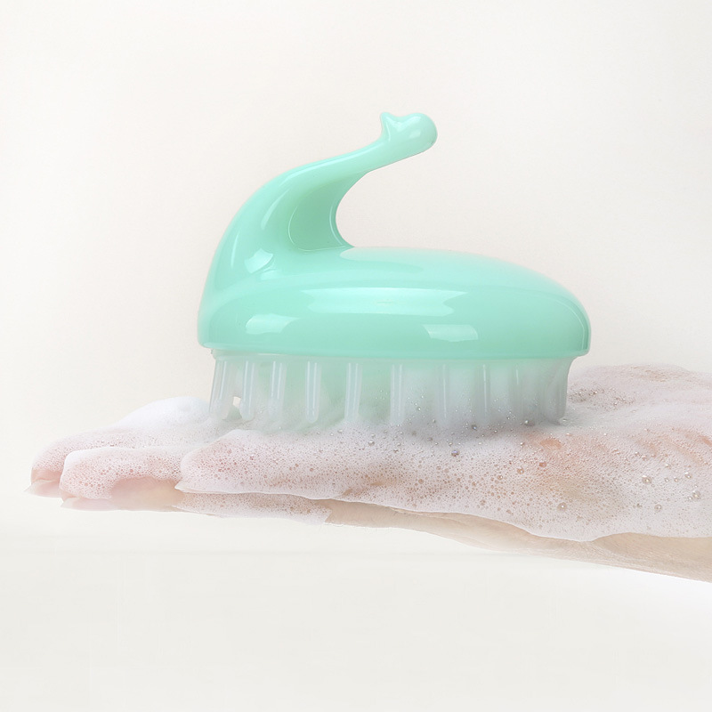 . Silicone Shampoo Massage Brush Shampoo Comb Hair-Washing Comb Shampoo Brush Silicone Head Washing Fantastic Soft Brush