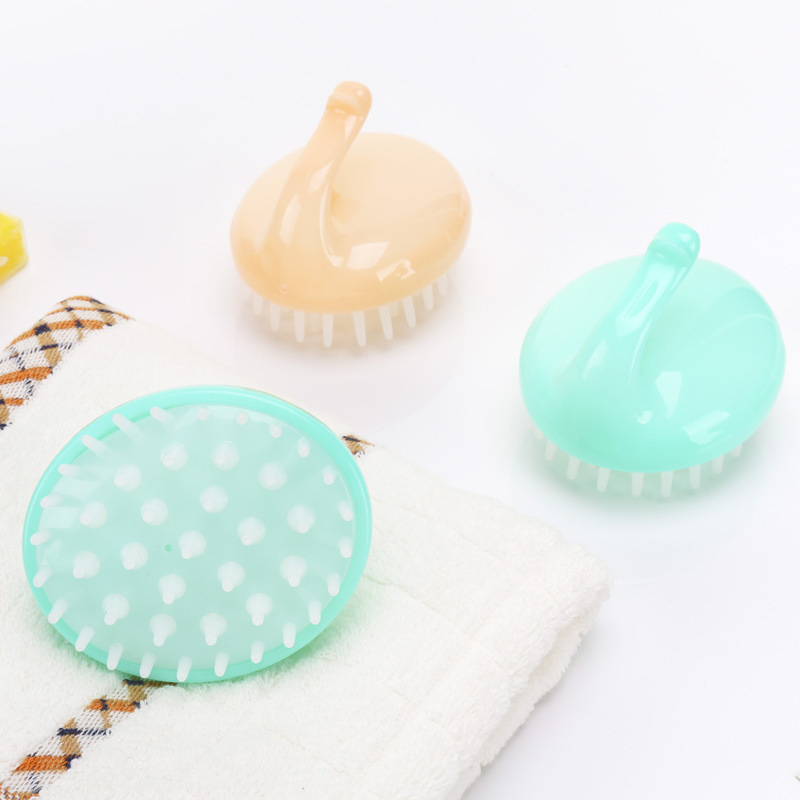 . Silicone Shampoo Massage Brush Shampoo Comb Hair-Washing Comb Shampoo Brush Silicone Head Washing Fantastic Soft Brush
