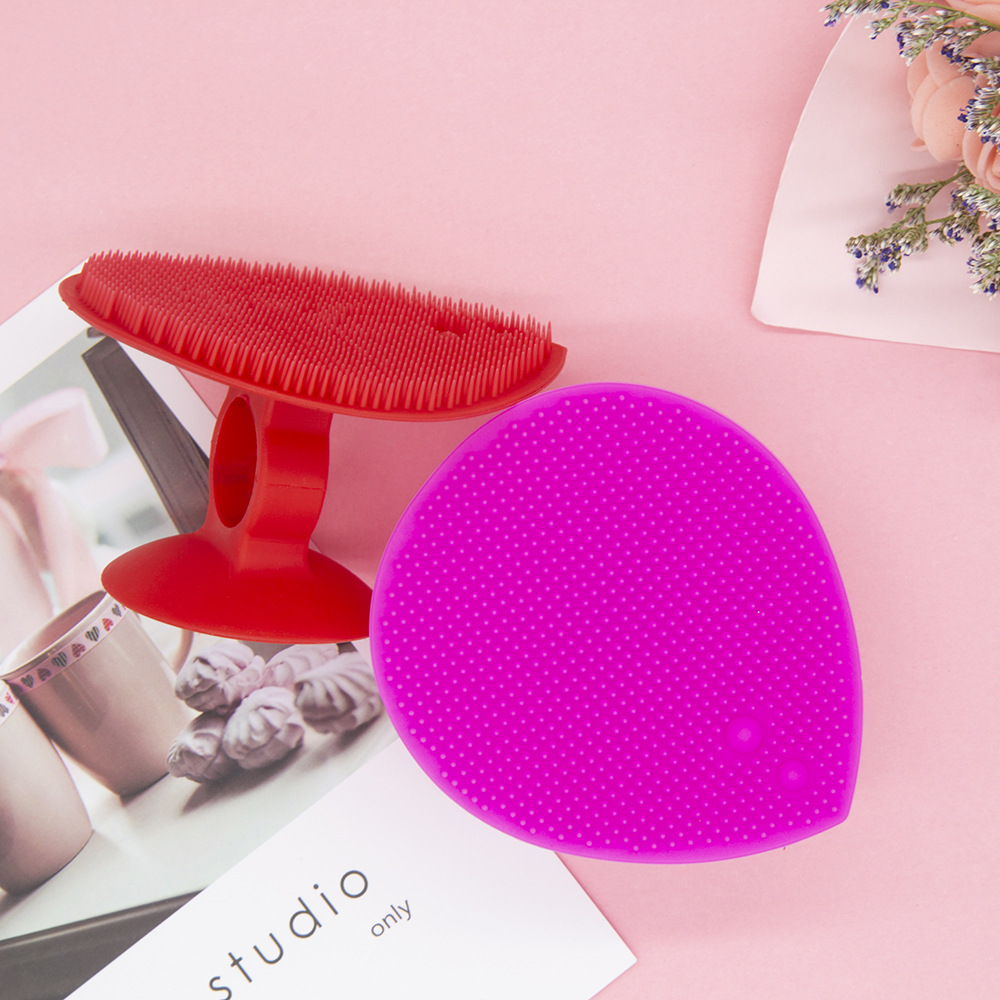 Heart Shaped Silicone Face Brush Facial Massage Brush Silicone Face Cleansing Brush Baby Shampoo Brush