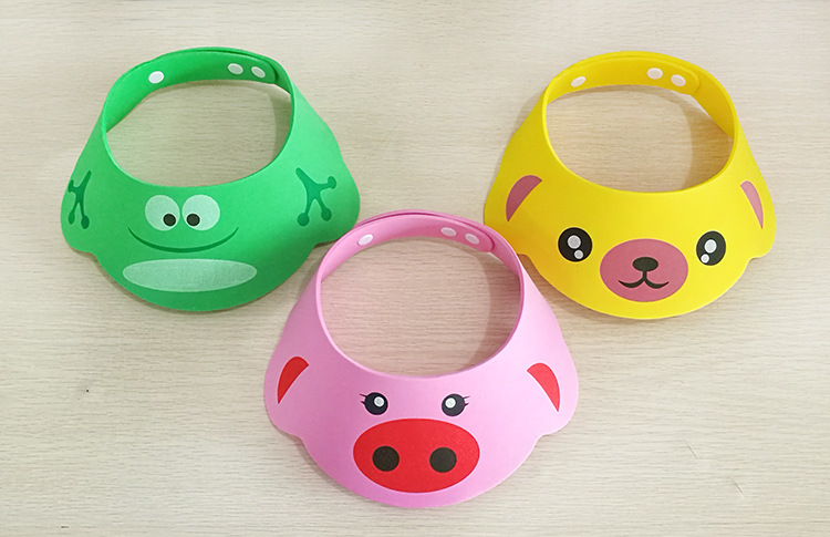 Cartoon thickening children shampoo cap adjustable four cartoon baby shampoo cap baby shower cap Bath cap