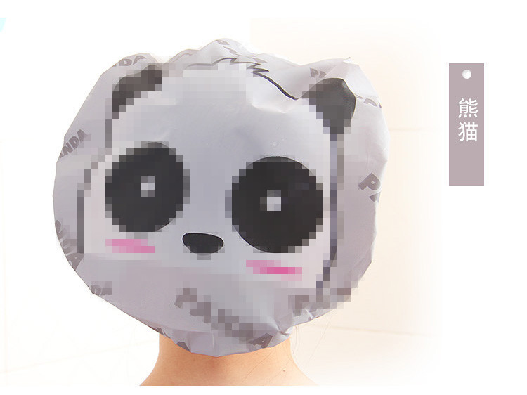 Cute cartoon bathing cap Japanese shower cap shampoo cap anti - lampblack cap Cute cartoon bathing cap Japanese shower cap shampoo cap anti - lampblack cap