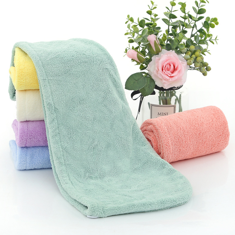 Female Absorbent Coral Fleece Towels Shampoo UltraFine Dimension Thickened Shower Cap Strong Water Absorption