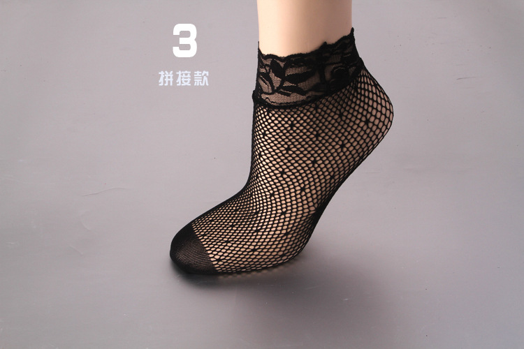 Imported Black Lace Sexy Stockings Nylon Mesh Socks Stitching Nightclub Hidden Socks Imported Black Lace Sexy Stockings Nylon Mesh Socks Stitching Nightclub Hidden Socks