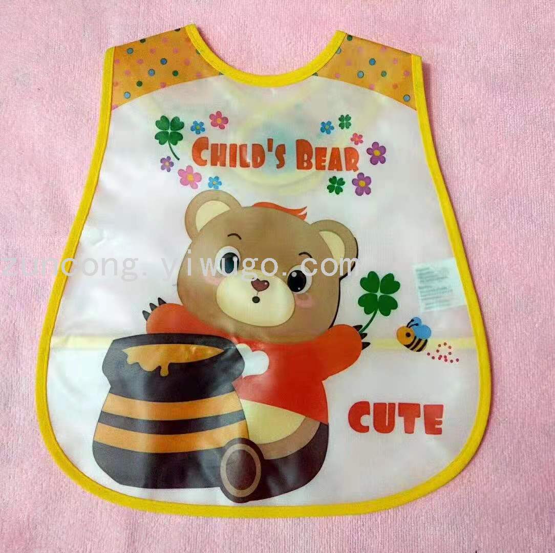 New Bib Children Eva Waterproof Bib Baby Eating Bib Baby Saliva Towel Wholesale Spot