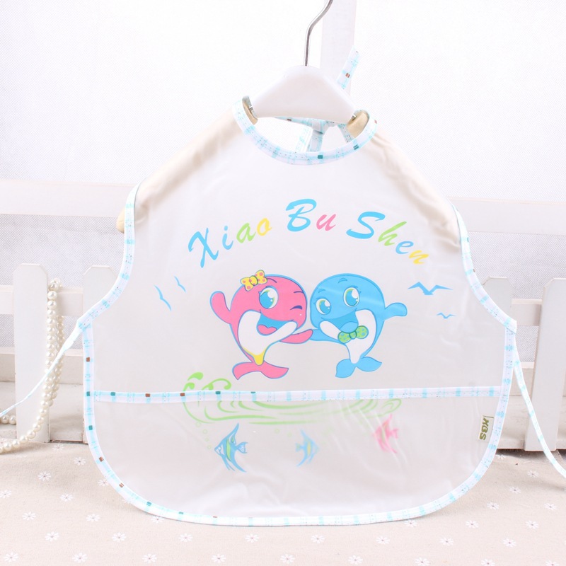 Direct Sales Xiao Boshen Eva Large Baby Waterproof Saliva Towel Bib Children&#039;s Gown (36*36)7722