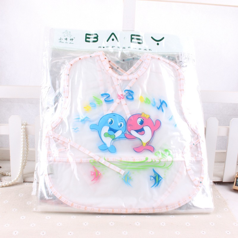 Direct Sales Xiao Boshen Eva Large Baby Waterproof Saliva Towel Bib Children&#039;s Gown (36*36)7722
