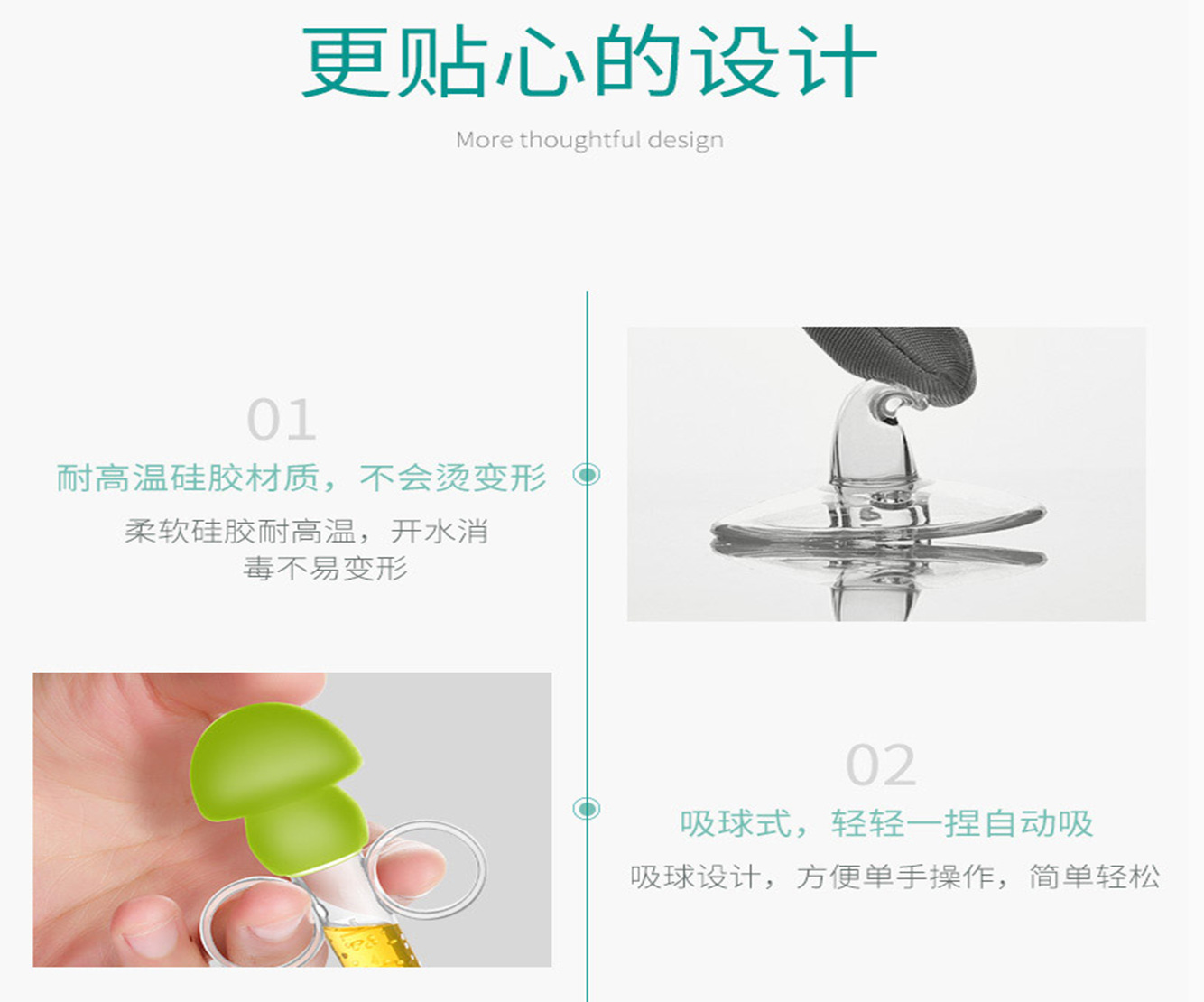 Baby with Scale Syringe Feed Medication Utensil Baby AntiChocking Leakproof Dropper Pacifier Feed Medication Utensil