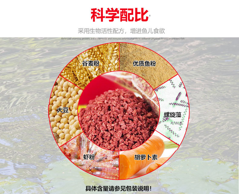 Sanyouchuangmei Tropical Fish Food Zengcai Fish Food Guppy Feed Lamp Fish Fish Food Ternary Small Fish Food Bottle