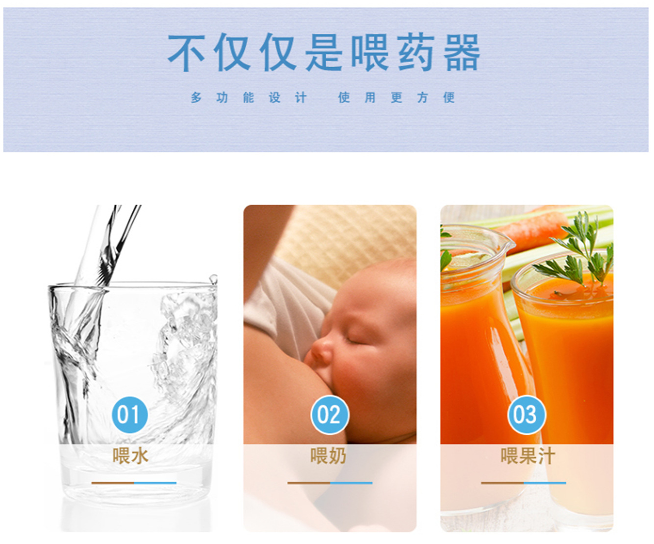 Baby with Scale Syringe Feed Medication Utensil Baby AntiChocking Leakproof Dropper Pacifier Feed Medication Utensil