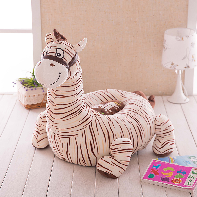 sofa for baby cartoon plush toy doll, sofa animal children cartoon sofa baby learn to take the seat and wash to the sofa