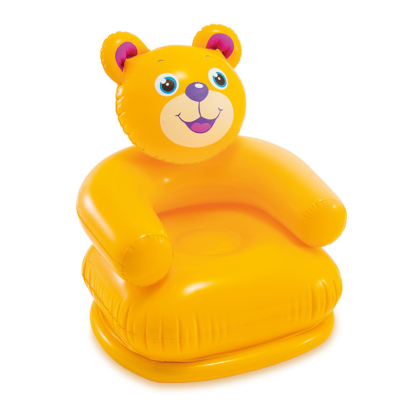 INTX Cartoon Animal Baby Sofa Home Outdoor Children Animal PVC Inflatable Sofa Seat 68556