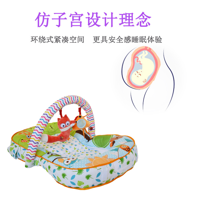 New Koty Three-in-One Baby Game Blanket Sofa Lying Mat Anti-Rollover Bed in Bed