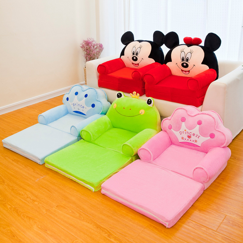 Factory Direct Sales Baby Seat Children&#039;s Sofa Plush Toy Lazy Sofa Cartoon Children&#039;s Seat Safety Chair