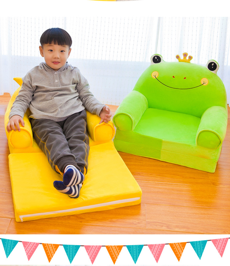 Factory Direct Sales Baby Seat Children's Sofa Plush Toy Lazy Sofa Cartoon Children's Seat Safety Chair