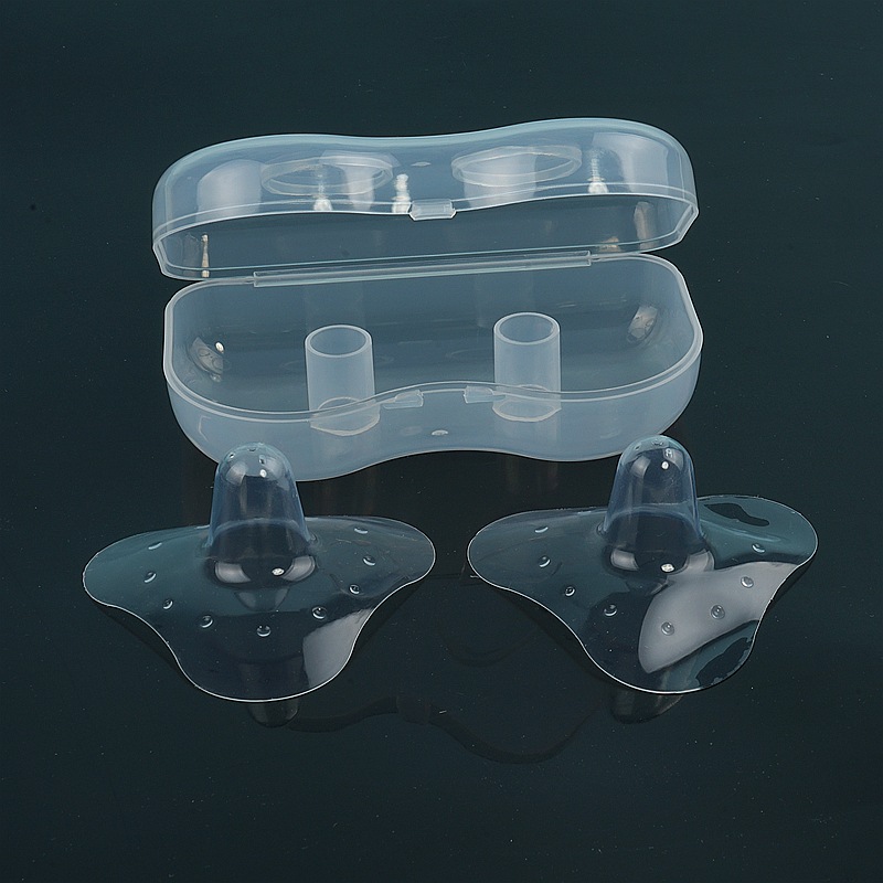 Triangle Silicone Nipple Shields Soft Silicone Nipple Protector Pair with PP Box Package Wholesale Maternal Supplies Triangle Silicone Nipple Shields Soft Silicone Nipple Protector Pair with PP Box Package Wholesale Maternal Supplies