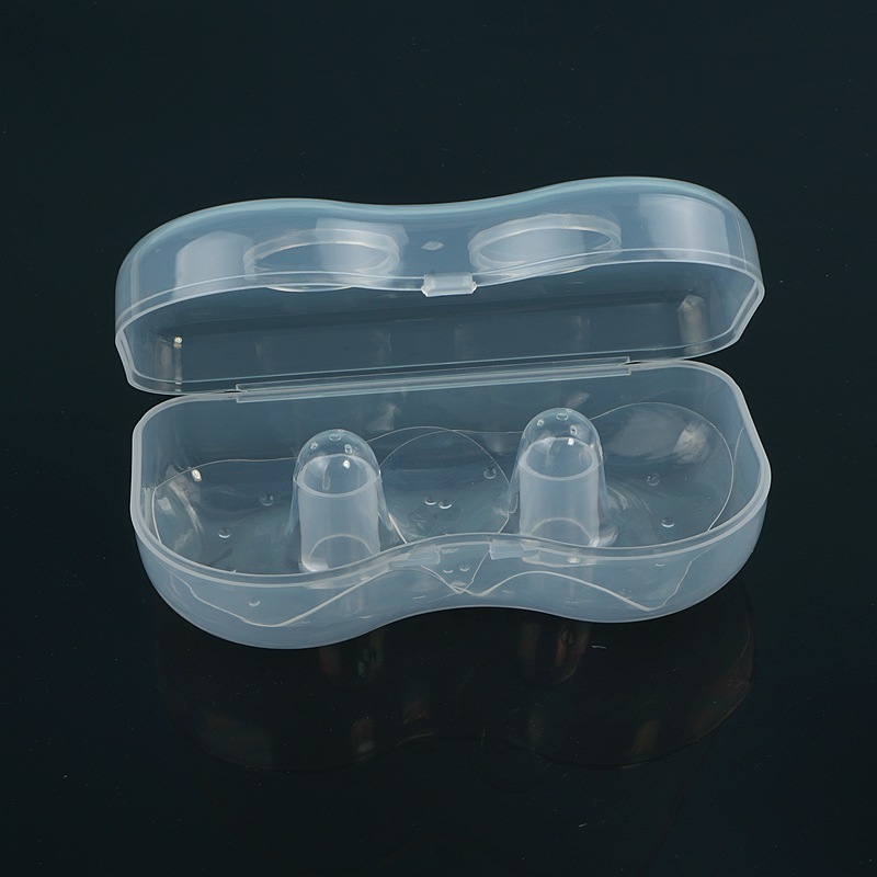 Triangle Silicone Nipple Shields Soft Silicone Nipple Protector Pair with PP Box Package Wholesale Maternal Supplies Triangle Silicone Nipple Shields Soft Silicone Nipple Protector Pair with PP Box Package Wholesale Maternal Supplies
