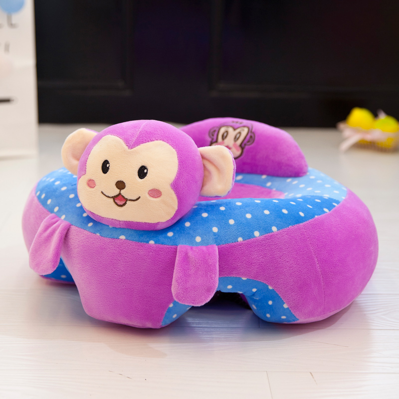 Cartoon Head Learning Seat Couch Baby Learning Seat Infant Cartoon Learning Seat Sofa Convenient Safety Chair