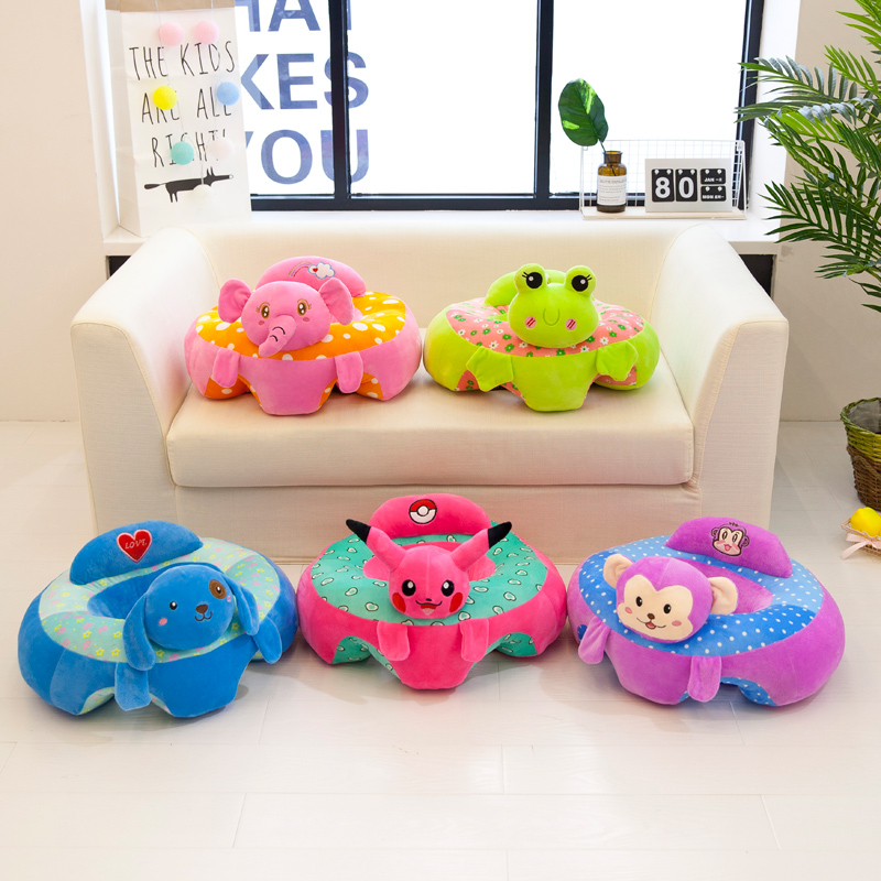 Cartoon Head Learning Seat Couch Baby Learning Seat Infant Cartoon Learning Seat Sofa Convenient Safety Chair