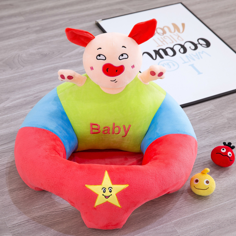 Cartoon Head Learning Seat Couch Baby Learning Seat Infant Cartoon Learning Seat Sofa Convenient Safety Chair