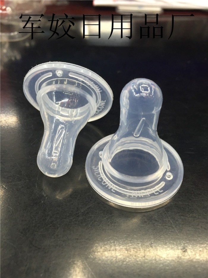 Standard silicone nipple diameter solid silicone nipple universal pacifier 4 grams