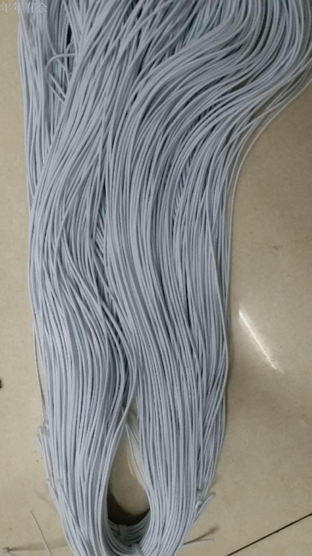 Manufacturers direct 1.8mm imported latex round elastic belt, garment and hat rope stretch rope