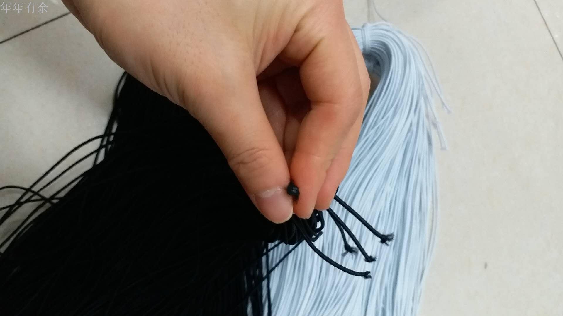 Manufacturers direct 1.8mm imported latex round elastic belt, garment and hat rope stretch rope