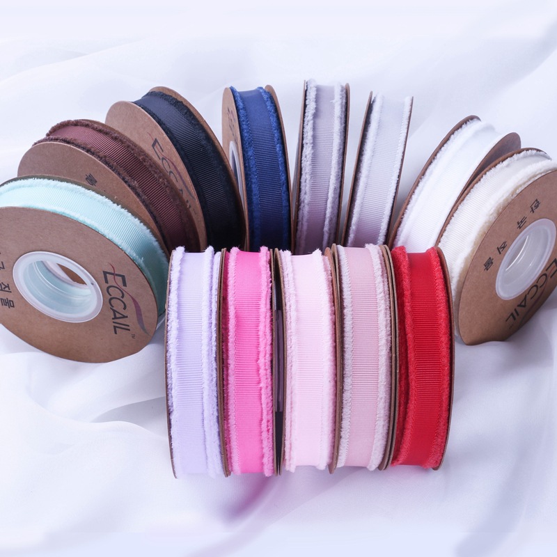 South Korea Imported Burrs Threaded Braid Hair Accessories DIY Bow Material Top Hat Straw Hat Clothing Ribbon