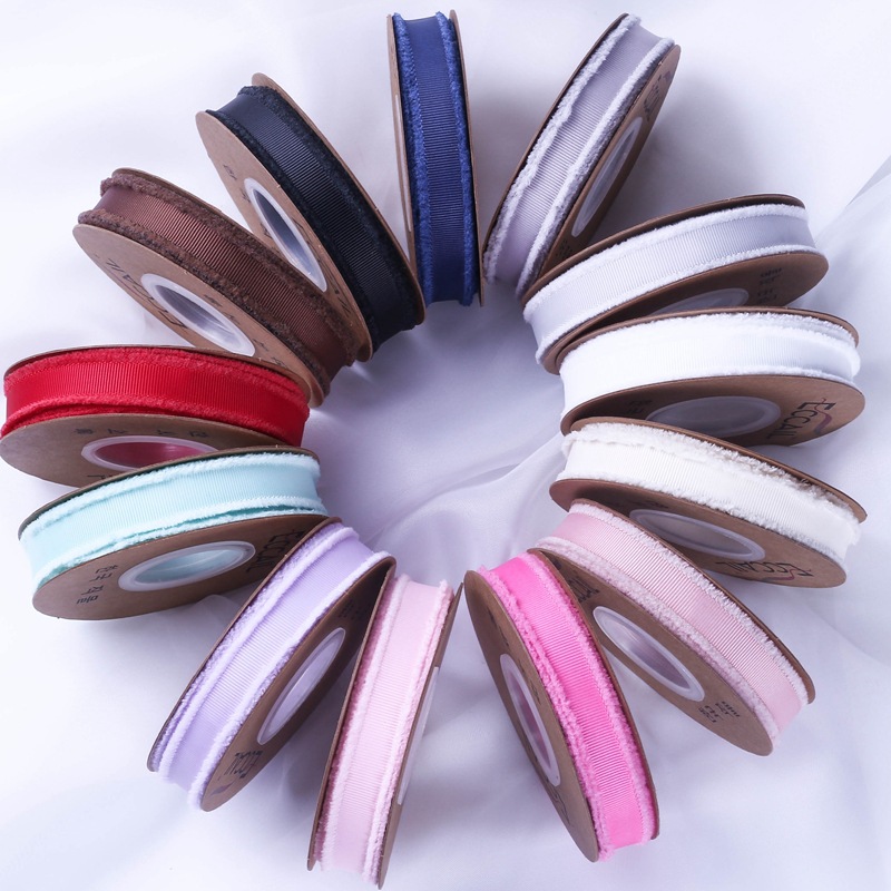 South Korea Imported Burrs Threaded Braid Hair Accessories DIY Bow Material Top Hat Straw Hat Clothing Ribbon