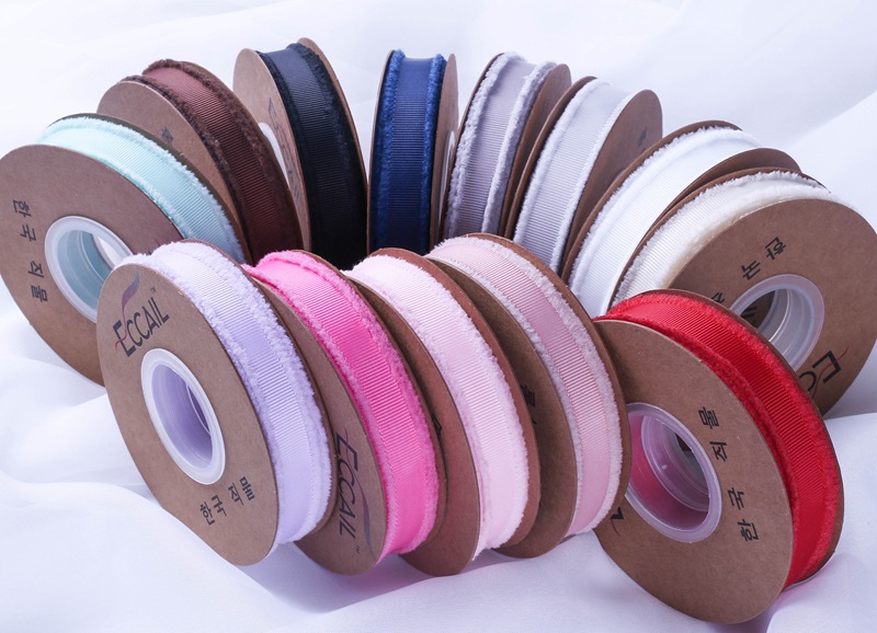 South Korea Imported Burrs Threaded Braid Hair Accessories DIY Bow Material Top Hat Straw Hat Clothing Ribbon